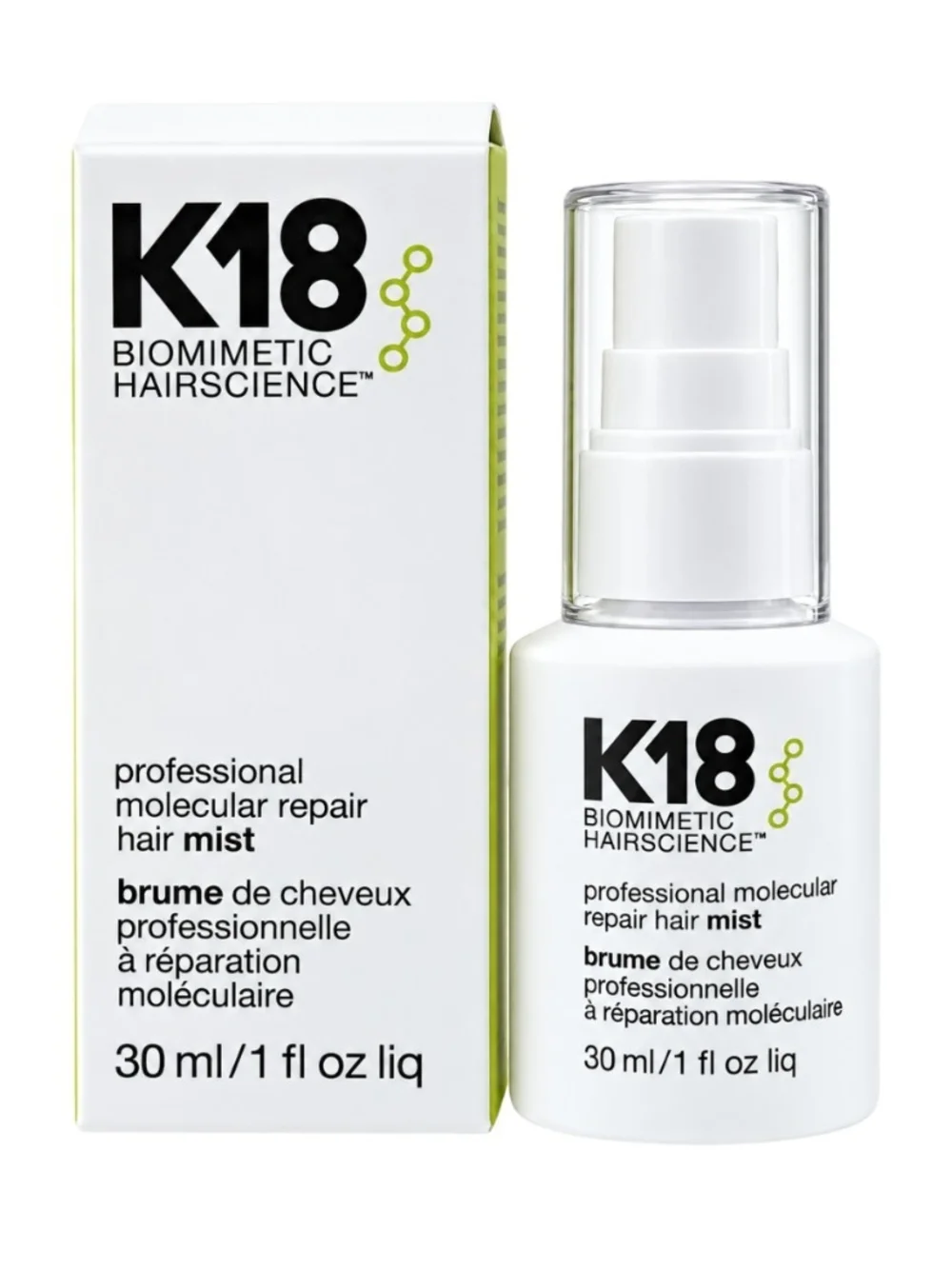 K18 Professional Molecular Repair Hair Mist 30mL Hair Repair Treatment